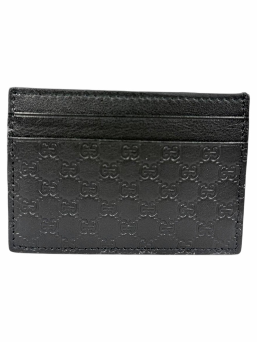 Gucci GG Microguccissima Leather Cardholder Black Men 262837